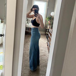 Perfect Vintage Gap Highwaisted wide leg bell bottom jeans